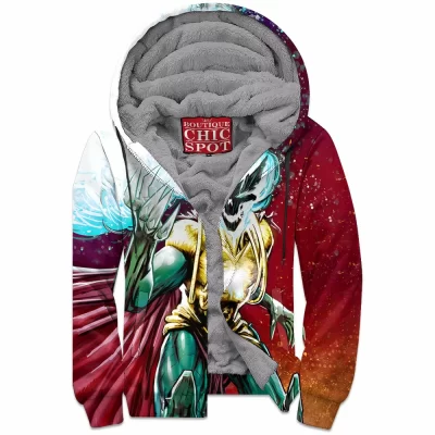 Comic Zip-Fleece-Hoodie, Helspont Zip-Fleece-Hoodie