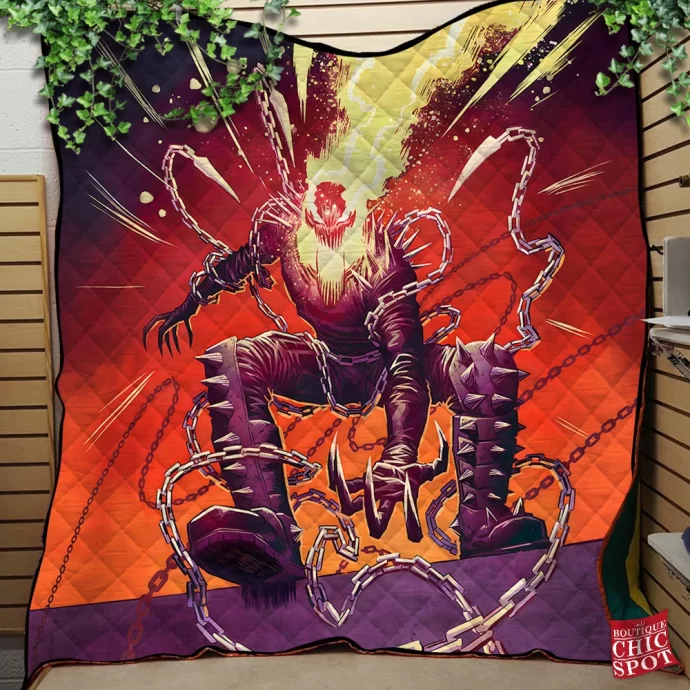 Ghost Rider Venom Quilt Blanket