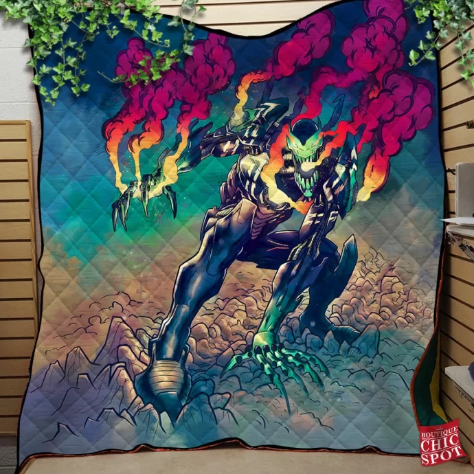 Iron Man Venom Quilt Blanket