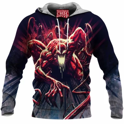 Carnage Fleece-Hoodie, Comic Fleece-Hoodie
