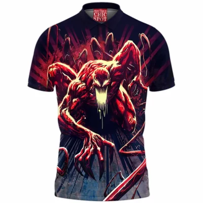 Carnage Polo Shirt, Comic Polo Shirt