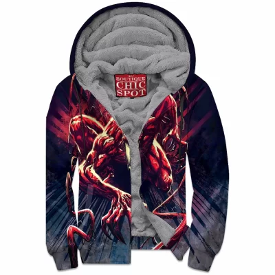 Carnage Zip-Fleece-Hoodie, Comic Zip-Fleece-Hoodie