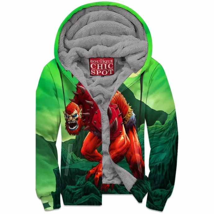 Beast Man Zip Fleece Hoodie