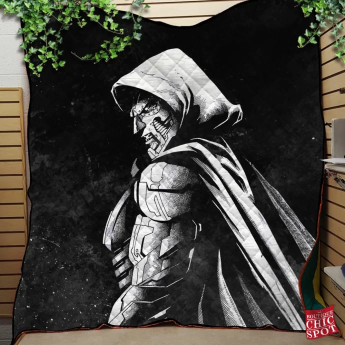 Doctor Doom Quilt Blanket