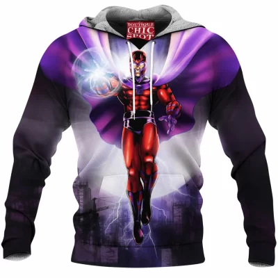 Comic Fleece-Hoodie, Magneto Fleece-Hoodie, X-men Fleece-Hoodie