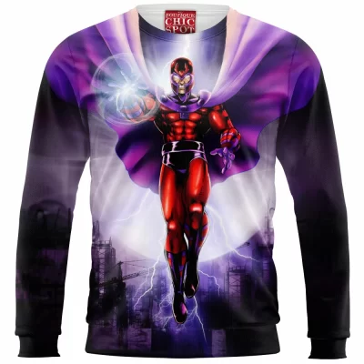 Comic Zip Sweatshirt, X-men Zip Sweatshirt, Magneto Zip Sweatshirt