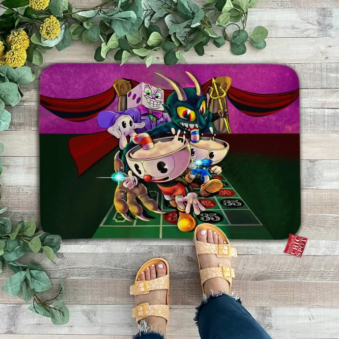 Cuphead Doormat