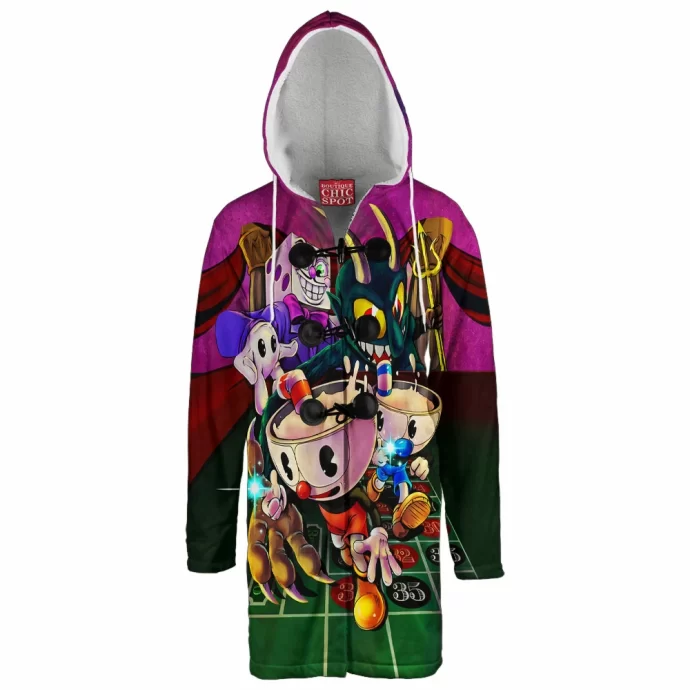 Cuphead Hooded Cloak Coat