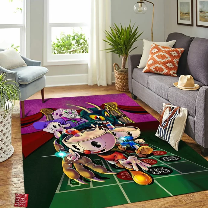 Cuphead Rectangle Rug