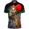 Horror Polo Shirt, Pennywise Polo Shirt
