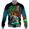 Heroes Of The Rebellion Baseball-Jacket, Sci-Fi Baseball-Jacket, Star Wars Baseball-Jacket