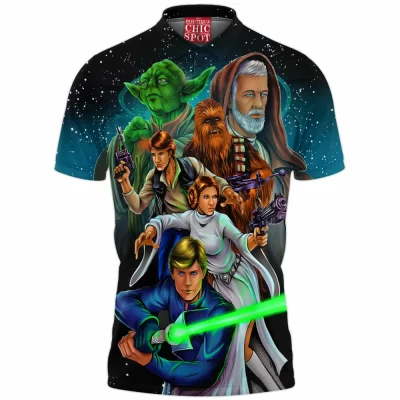 Heroes Of The Rebellion Polo Shirt, Sci-Fi Polo Shirt, Star Wars Polo Shirt