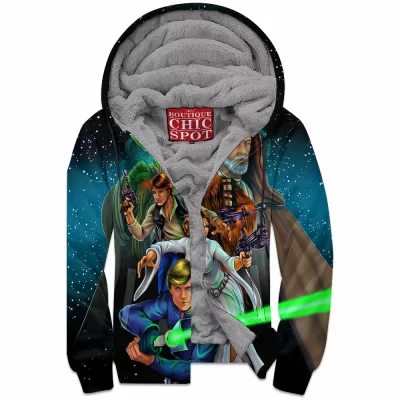 Heroes Of The Rebellion Zip-Fleece-Hoodie, Sci-Fi Zip-Fleece-Hoodie, Star Wars Zip-Fleece-Hoodie
