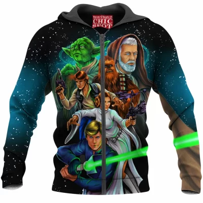 Heroes Of The Rebellion Zip-Hoodie, Sci-Fi Zip-Hoodie, Star Wars Zip-Hoodie