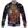 Comic Baseball-Jacket, Groot Baseball-Jacket, Guardians of The Galaxy Baseball-Jacket