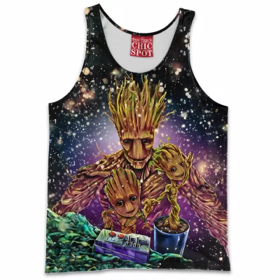 Comic Tank-Top, Groot Tank-Top, Guardians of The Galaxy Tank-Top