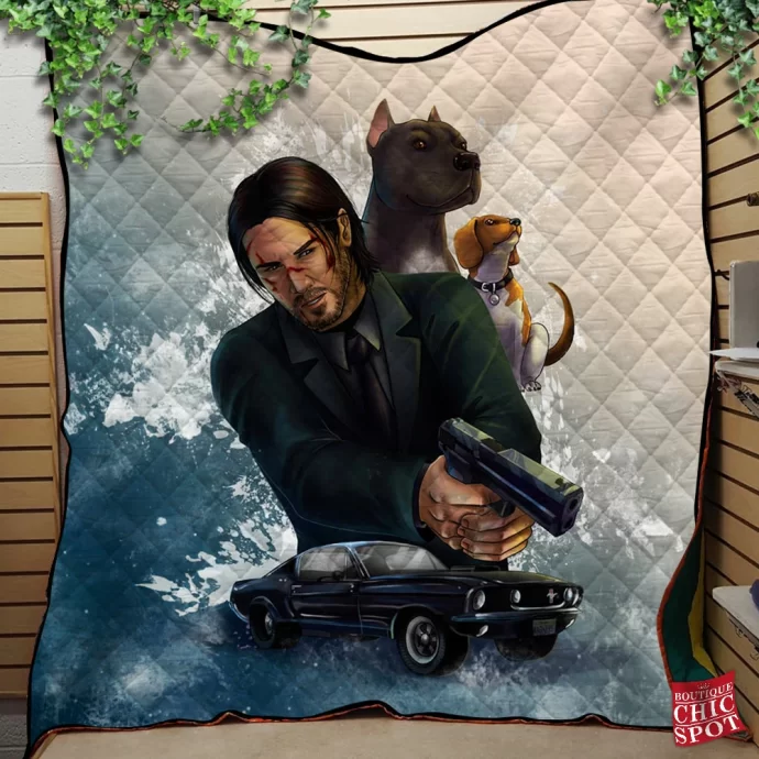 John Wick Quilt Blanket