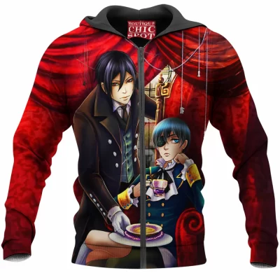 Black Butler Zip-Hoodie, Anime Zip-Hoodie