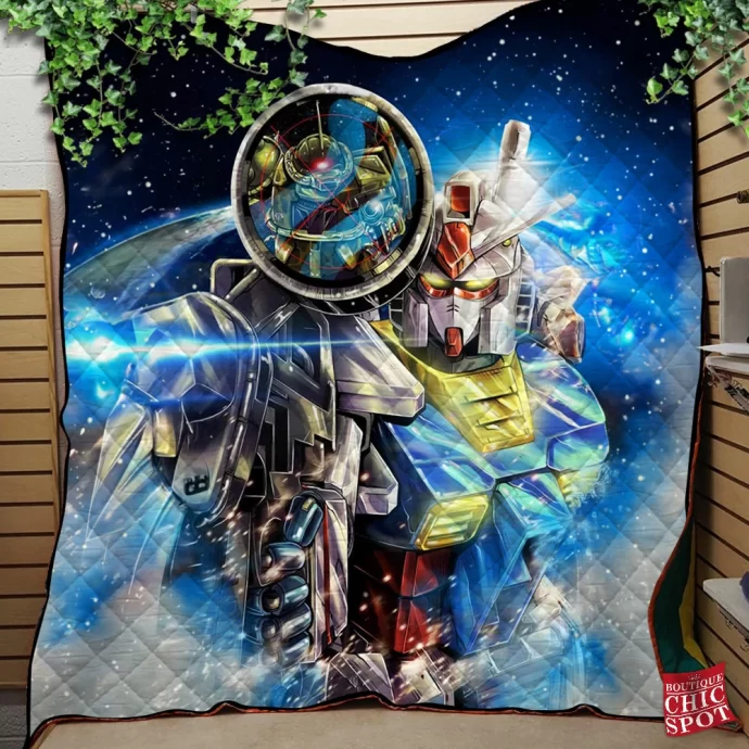 Gundam Quilt Blanket