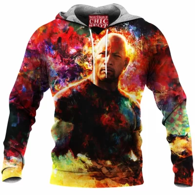 Dwayne Johnson Fleece-Hoodie, The Rock Fleece-Hoodie