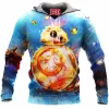BB8 Fleece-Hoodie, Sci-Fi Fleece-Hoodie, Star Wars Fleece-Hoodie