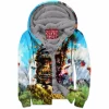 Anime Zip-Fleece-Hoodie, Howls Moving Castle Zip-Fleece-Hoodie, Ghibli Zip-Fleece-Hoodie