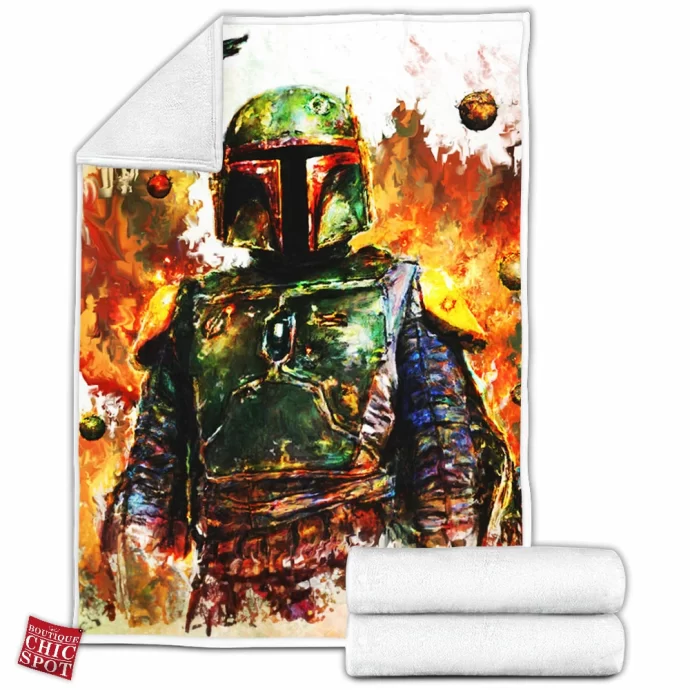 Boba Fett Fleece Blanket