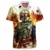 Boba Fett Hawaiian-Shirt, Sci-Fi Hawaiian-Shirt, Star Wars Hawaiian-Shirt