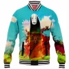 Anime Baseball-Jacket, No-Face Baseball-Jacket, Spirited Away Baseball-Jacket, Ghibli Baseball-Jacket