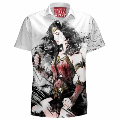 Comic Hawaiian-Shirt, Wonder Woman Hawaiian-Shirt