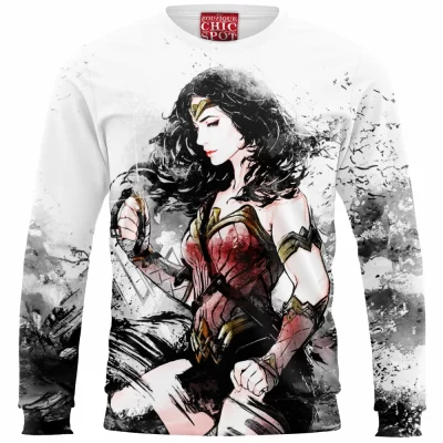 Wonder Woman Sweatshirt, Abstract Sweatshirt, Comic Sweatshirt, Superhero Sweatshirt