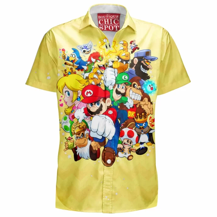 Super Mario Bros Hawaiian Shirt