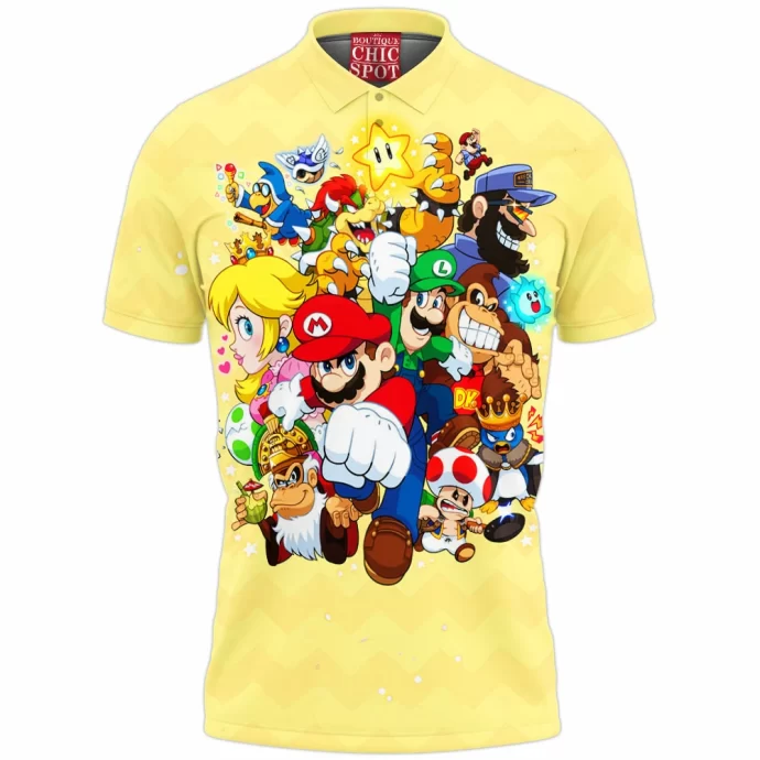 Super Mario Bros Polo Shirt