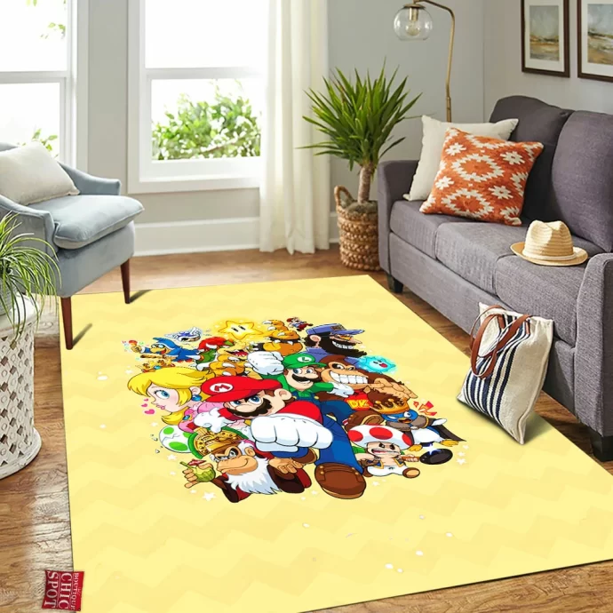 Super Mario Bros Rectangle Rug