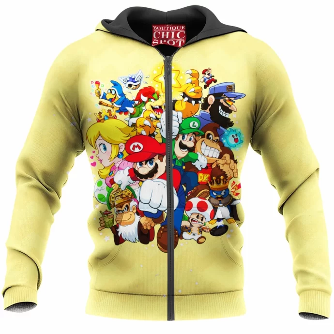 Super Mario Bros Zip Hoodie