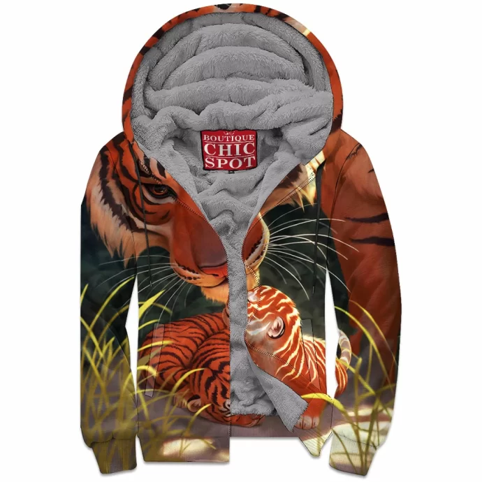 Tiger Zip Fleece Hoodie