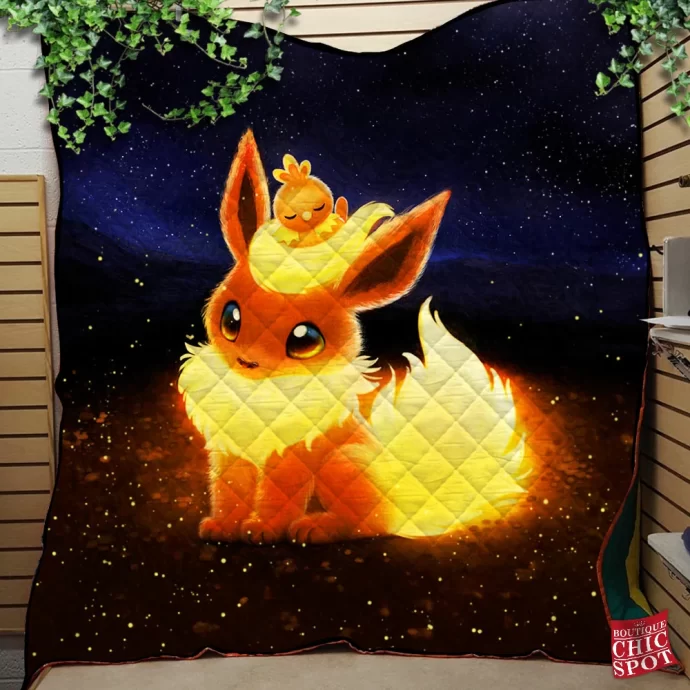 Flareon Quilt Blanket