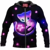 Anime Zip-Hoodie, Mew Zip-Hoodie, Pokemon Zip-Hoodie