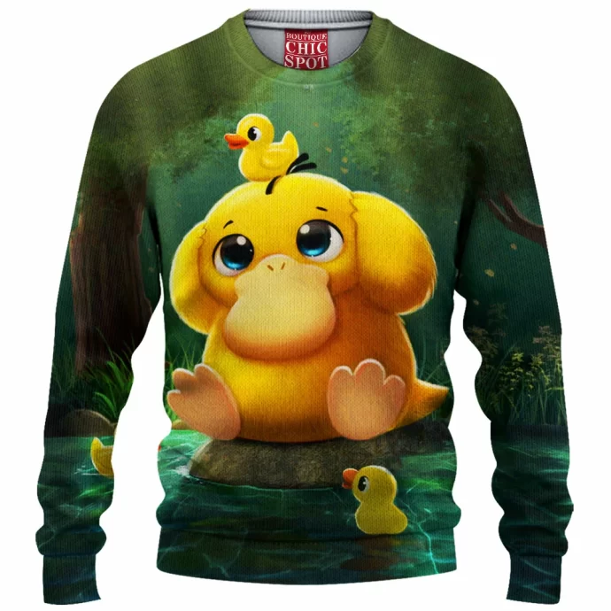 Psyduck Knitted Sweater