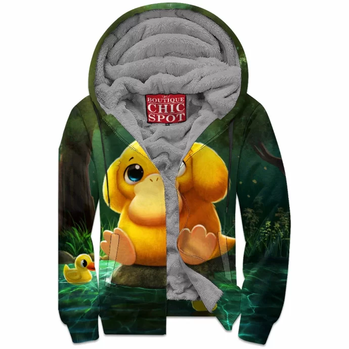 Psyduck Zip Fleece Hoodie