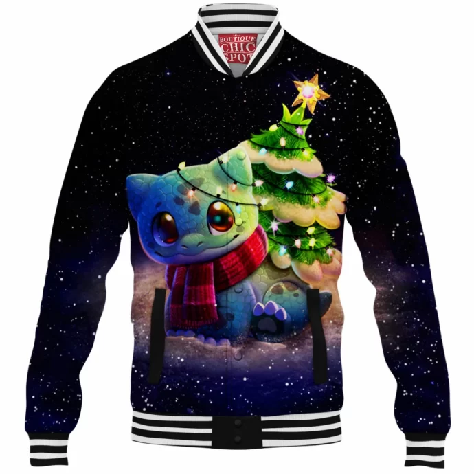 Christmas Bulbasaur Baseball Jacket