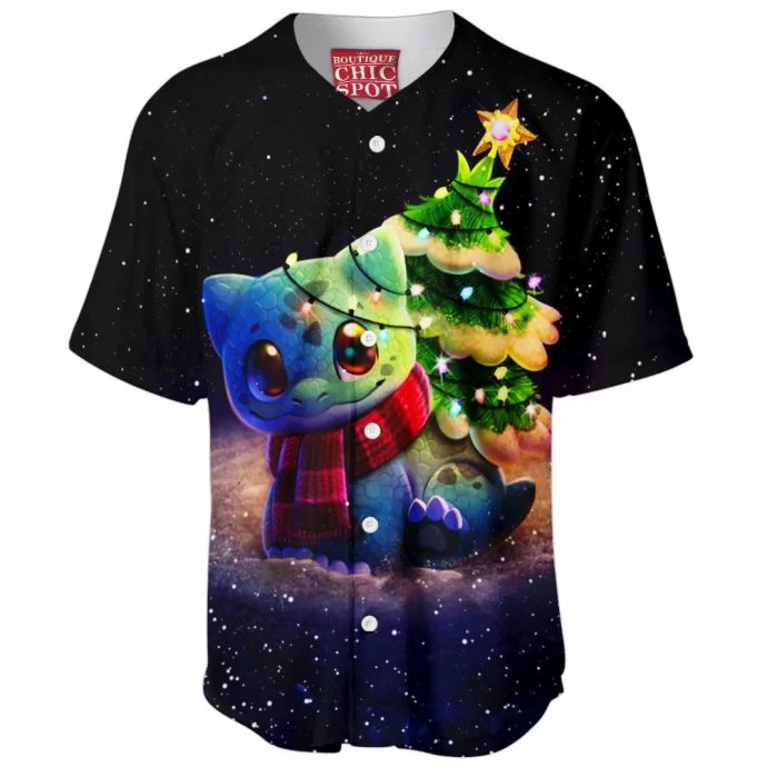 Christmas Bulbasaur Baseball Jersey