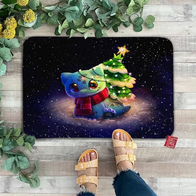 Christmas Bulbasaur Doormat