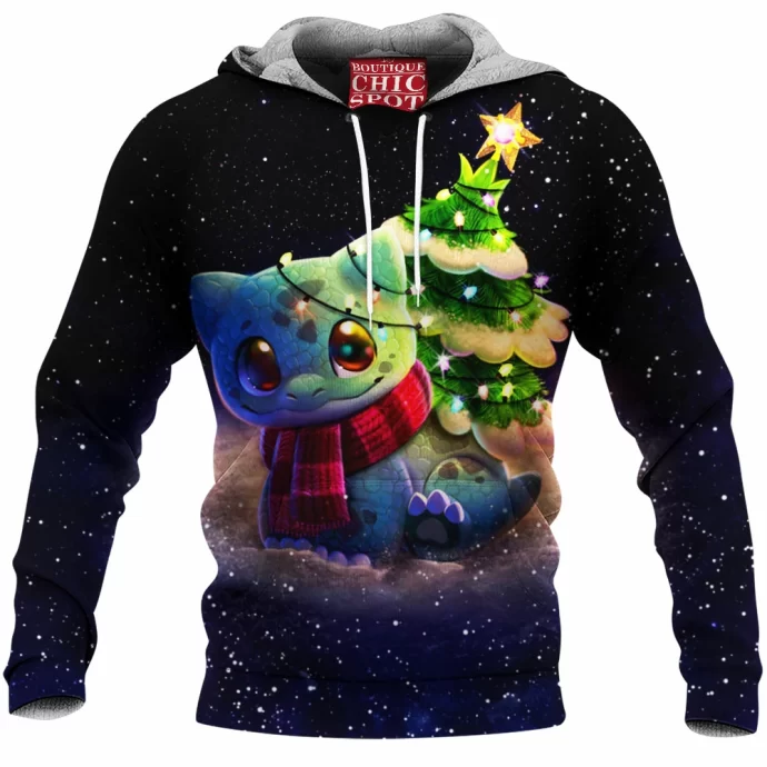 Christmas Bulbasaur Fleece Hoodie