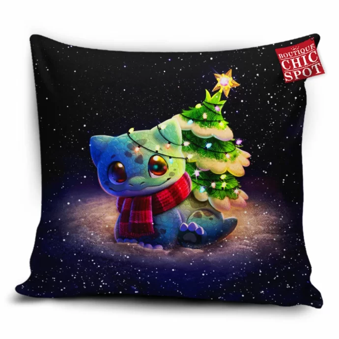 Christmas Bulbasaur Pillow Cover