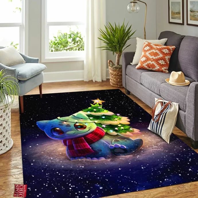 Christmas Bulbasaur Rectangle Rug