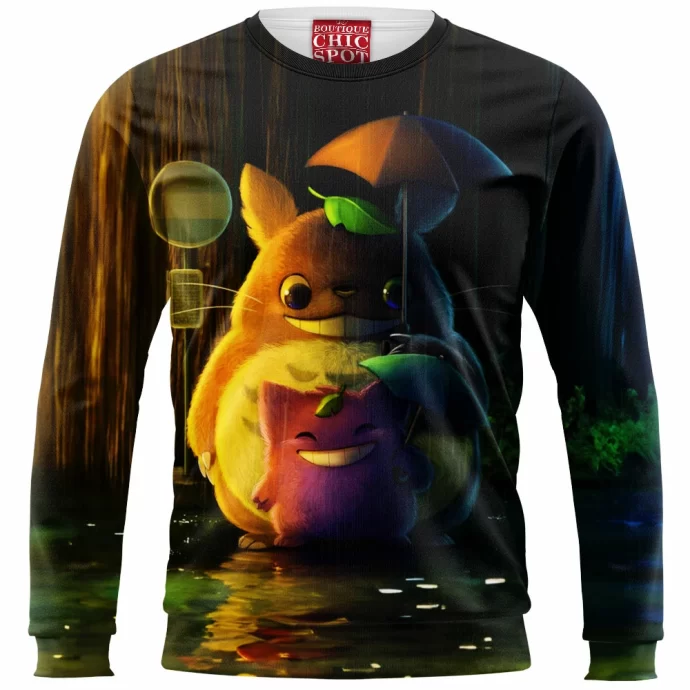 Totoro And Gengar Sweatshirt