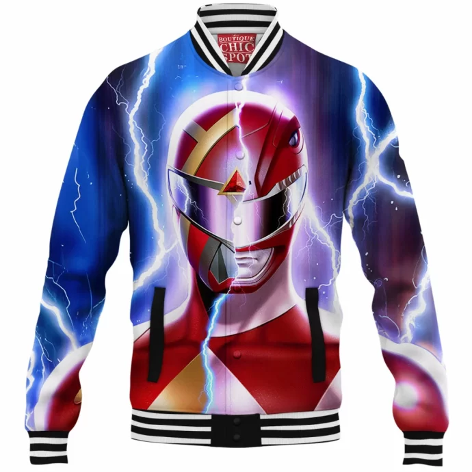 Mighty Morphin Power Rangers Baseball Jacket