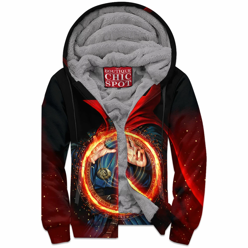 Comic Zip-Fleece-Hoodie, Doctor Strange Zip-Fleece-Hoodie 1 M TU Boutique 3347 Zip Fleece Hoodie