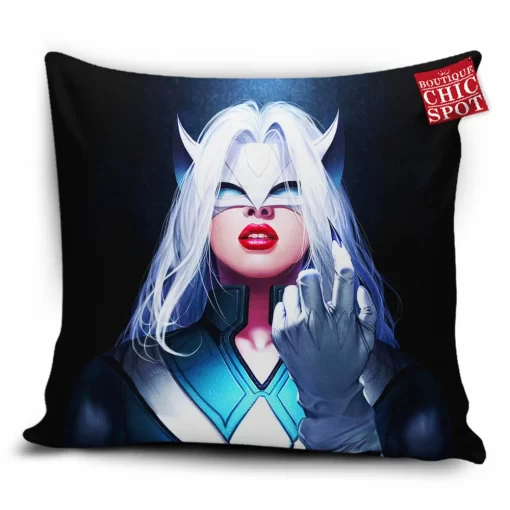 White Fox Marvel Pillow Cover